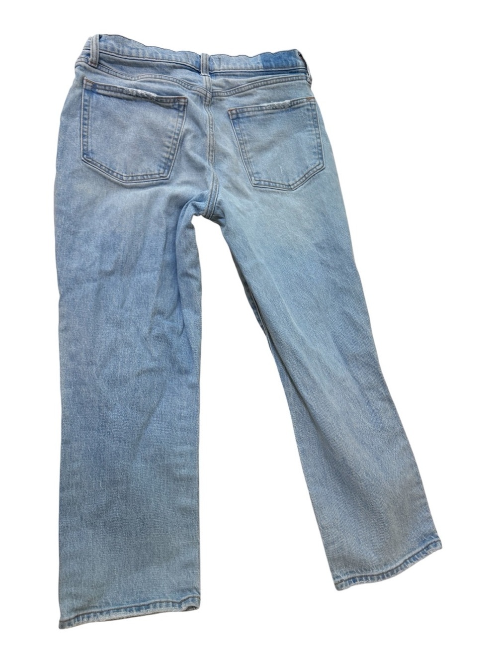 Abercrombie & Fitch Light Blue Distressed Boyfriend Jeans - Picture 6 of 7